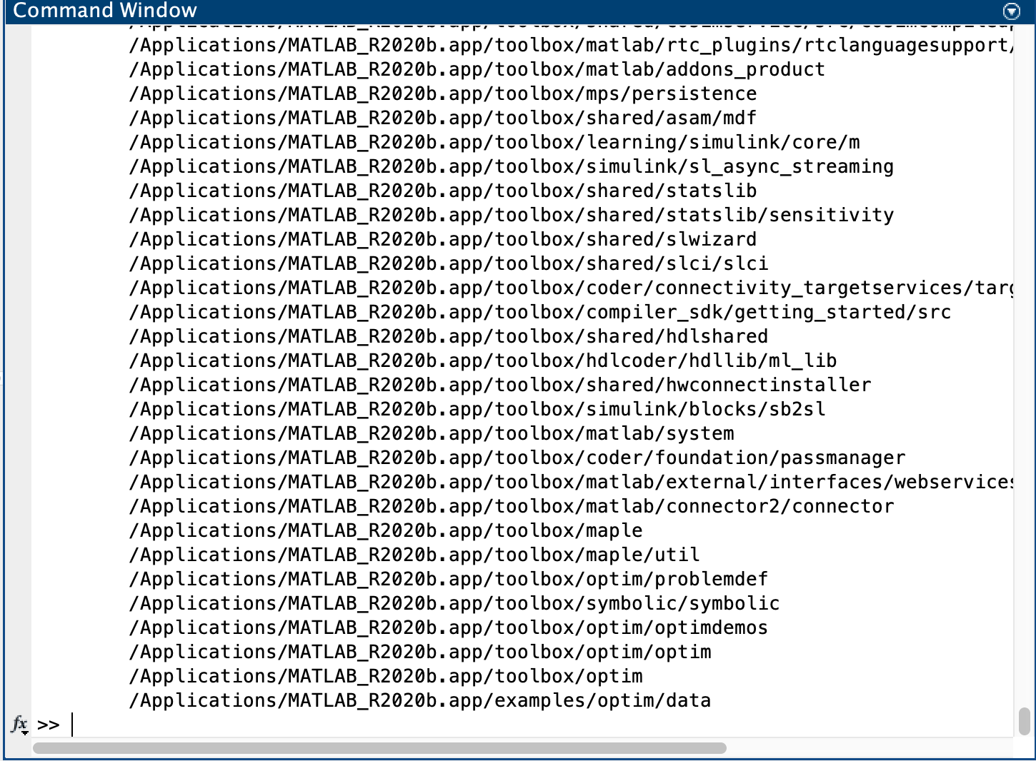 Default Matlab Path